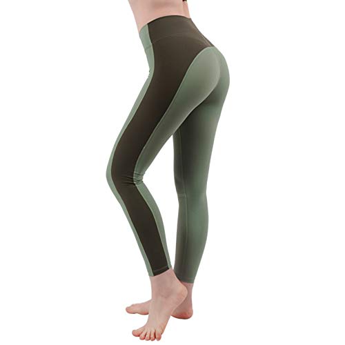 Pantalones De Fitness De Yoga para Mujer Leggings Mujer Deporte Cintura Alta Mallas Pantalones Deportivos Leggins con Bolsillos para Yoga Running Fitness B,XL