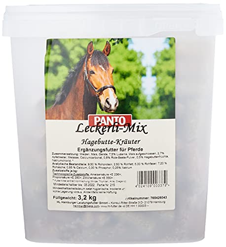 Panto Leckerlimix pelletiert Hierbas y Mantequilla de Avena, Pack de 1 (1 x 3,2 kg)