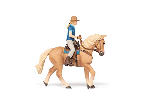 Papo 51566 Wild West Caballo y Vaquera