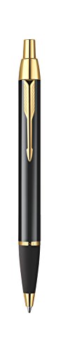 Parker IM S0856440 - Bolígrafo de punta de bola con caja (adornos en dorado), color negro