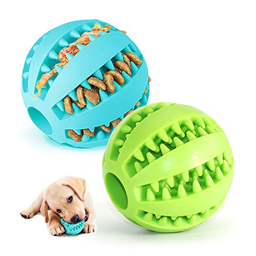 Pelota para Perros,Bola de Limpieza de Dientes Juguetes para Perros Mascotas Pelota de Goma Elástica,Bolas Juguetes Interactivos para Morder Perro