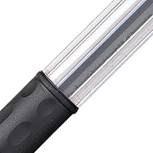 Pentel - Bolígrafo de gel con agarre y punta redonda de 0,6 mm, línea negra de 0,3 mm, color negro 12 unidades