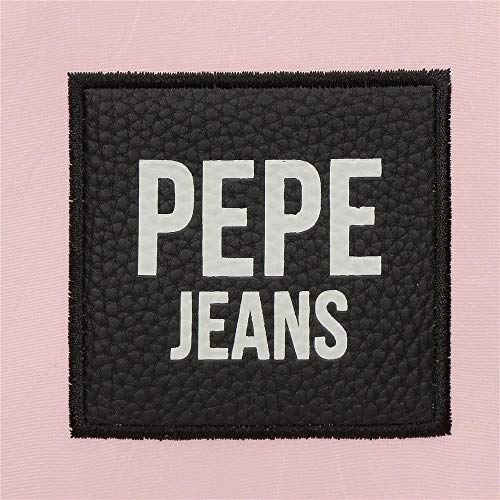 Pepe Jeans Forever Estuche Tres Compartimentos Rosa 22x12x5 cms Poliéster