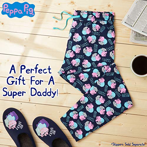Peppa Pig Pantalon Pijama Hombre, Ropa para Hombre 100% Algodon Suave, Pantalones Largos Hombre de Pijama, Regalos para Hombre y Chico Adolescente Talla S - 3XL (3XL)