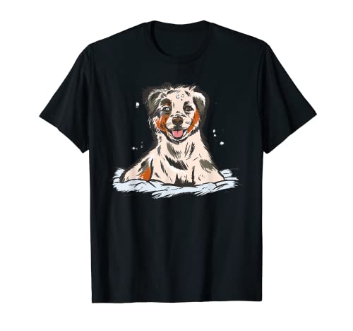 Perro de cachorro de pastor australiano Camiseta