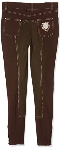 PFIFF Unisex de niños rijbroek Kira Pantalón, Infantil, Color marrón, tamaño 44