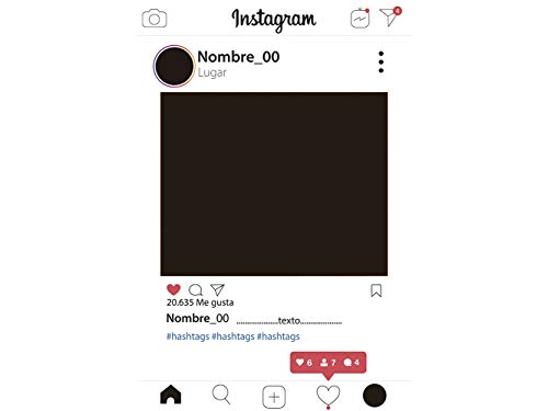 Photocall Instagram 2019 80 x 100 cm | Regalos para Cumpleaños | Photocall Económico y Original | Ideas para Regalos | Regalos Personalizados de Cumpleaños |