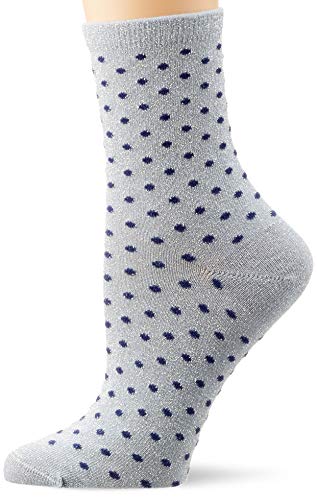 PIECES PCSEBBY Glitter Long 1-Pack PATTEREN CP Calcetines, Detail: Small Dots In Mblue Col/Kentucky Blue, 39-41 para Mujer