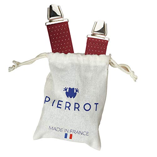 PIERROT - Tirantes para hombre y mujer, fabricados en Francia, Marina Punts, L