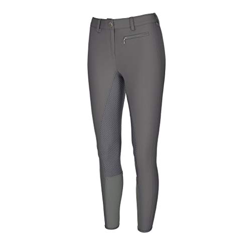 Pikeur Lucinda Grip II - Pantalón de equitación para mujer (talla 76), color gris claro