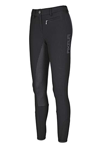 Pikeur Lucinda Grip W9 - Pantalones de equitación para mujer (talla 32), color negro
