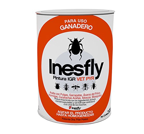 Pintura Insecticida Inesfly para eliminar plagas en entornos ganaderos