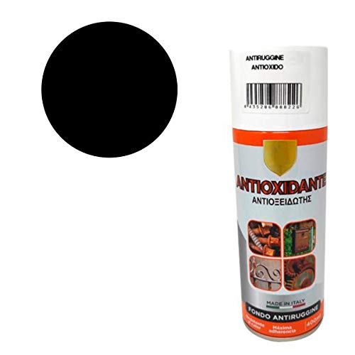 Pintura Spray Antioxidante Pavonado Negro 400 Ml - Pack de 12 Unidades
