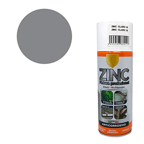 Pintura Spray Zinc Claro 400 Ml