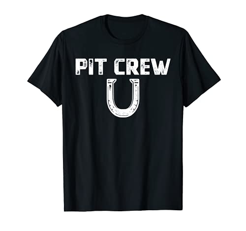 Pit Crew - Camiseta de herradura para lanzar zapatos de caballo Camiseta