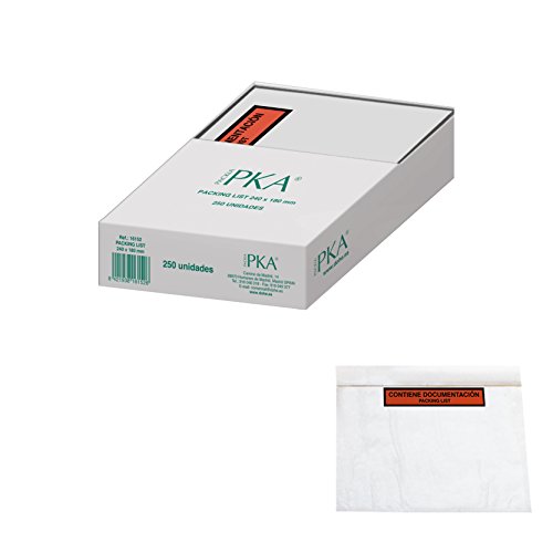 PKA Packing List - Sobres, 240 x 180 mm, 250 unidades