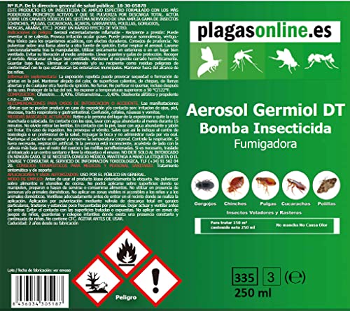 PLAGAS ONLINE Bomba Insecticida Fumigadora 250ml