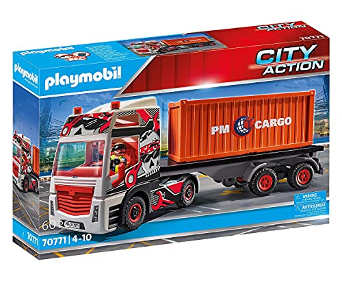 PLAYMOBIL City Action Camión con Remolque , A partir de 4 años (70771)