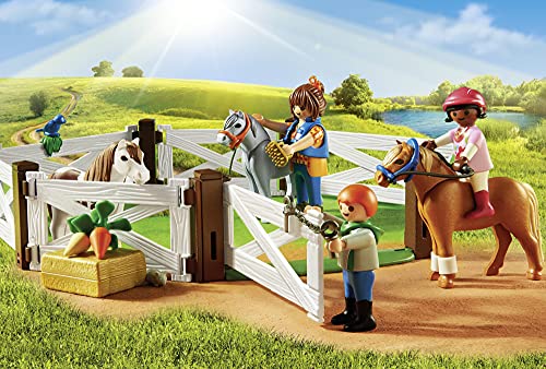Playmobil Country Granja De Ponis con Muchos Animales Y Pajar, A Partir De 4 Años (6927) + Country: Gallinero Conjunto De Figuritas, Multicolor (70138)