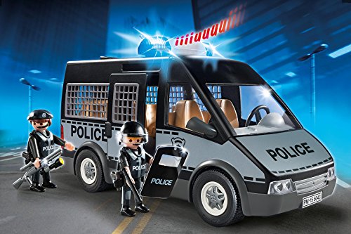 PLAYMOBIL - Furgón de policía con Luces y Sonido (60430)