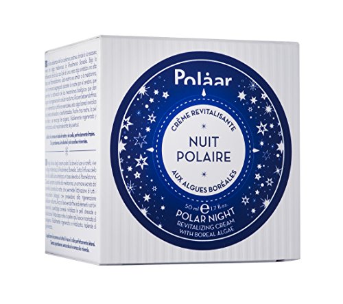 Polaar - Crema de noche polar revitalizante con algas boreales - 50 ml - Tratamiento hidratante facial - Antienvejecimiento, alisado, regenerador, desintoxicante - Todo tipo de pieles - Activo natural