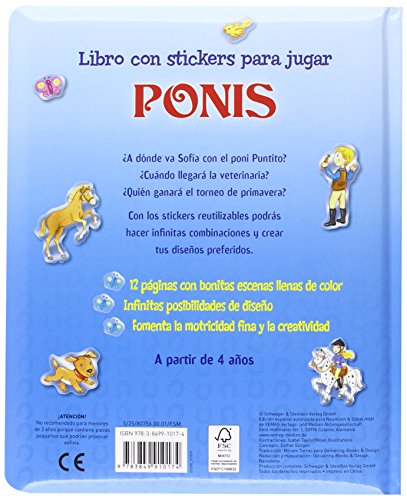 Ponis (Libros con stickers para jugar)