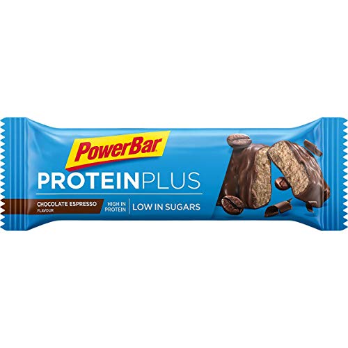 Powerbar Protein Plus Low Sugar Chocolate Espresso - Barritas Proteinas con Bajo Nivel de Azucar - 30 Barras 1005 g