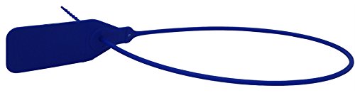 Precinto Seguridad Plástico tipo Brida Ajustable de Tira Cilíndrica Lisa Ø 2.3 x 320 mm Largo Útil (Caja de 1.000 Unidades) Azules