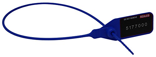 Precinto Seguridad Plástico tipo Brida Ajustable de Tira Cilíndrica Lisa Ø 2.3 x 320 mm Largo Útil (Caja de 1.000 Unidades) Azules