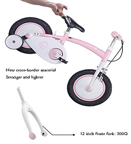 Present Trike Bicicleta para niños para niñas y niños de 2 a 9 años, aleación de aluminio Rueda completamente cerrada Asiento y manillar ajustables Bic para niños, 95% ensamblado, bicicletas para