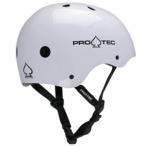 Pro-Tec Helm The Classic - Casco de ciclismo 1164302, Color Blanco Brillante, Talla 52-54 cm