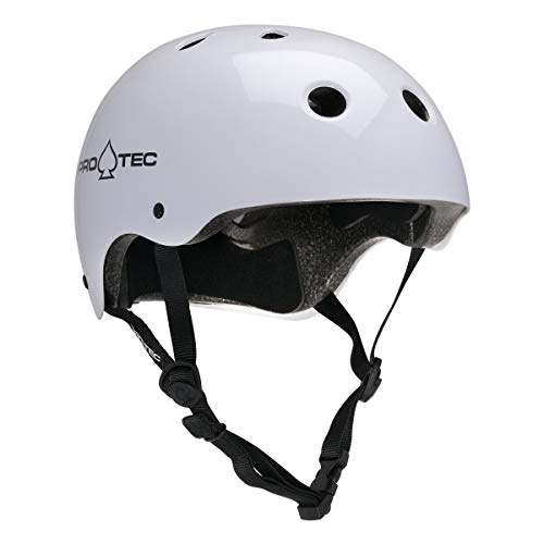 Pro-Tec Helm The Classic - Casco de ciclismo 1164302, Color Blanco Brillante, Talla 52-54 cm