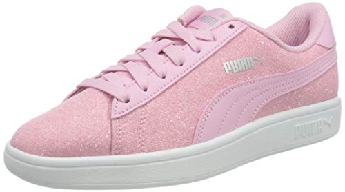 PUMA Smash V2 Glitz Glam JR, Zapatillas, Rosa (Pale Pink/Pale Pink), 39 EU