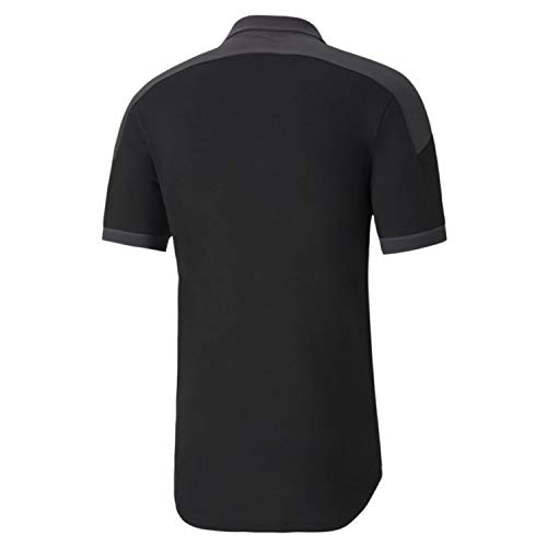 PUMA Teamfinal 21 Sideline Polo Camiseta, Unisex Adulto, Black/Asphalt, L