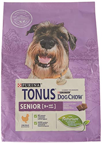 Purina Tonus Dog Chow Senior - Croquetas con Pollo, 4 Bolsas de 2,5 kg