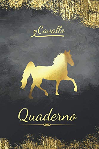 Quaderno Cavallo: Quaderno Con Motivi Di Cavalli | Regalo cavallo per amante del cavallo | Notebook per l'equitazione | Per la cavallerizza / Regalo di Natale