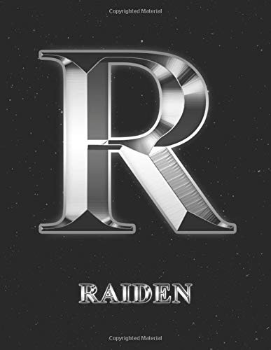Raiden: 1 Year Daily Planner (12 Months) for 2021 | Silver Effect Letter R Initial First Name | 2021 - 2022 | 365 Pages for Planning | January 21 - ... | Plan Each Day, Set Goals & Get Stuff Done