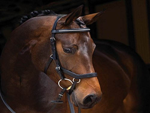 Rambo Micklem Horseware Diamante Competition Bridle Bocado Black (Large Horse)