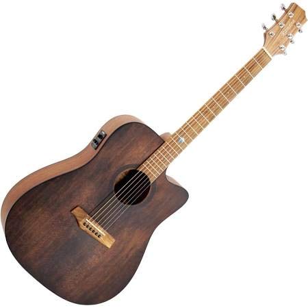 Randon RGI-10VT-CE - Guitarra acústica (madera de caoba con tapa de pícea maciza