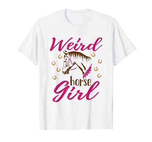 Raro Caballo Chica Caballo Jinete Amor Caballos Amante Chicas Mujeres Camiseta