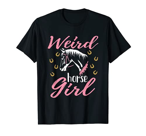 Raro Caballo Chica Jinete Amor Caballos Amante Mujeres Niñas Camiseta