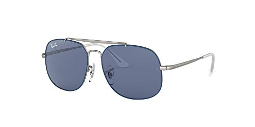 Ray-Ban Unisex adulto JUNIOR-THE-GENERAL-0RJ9561S280-80 JUNIOR-THE-GENERAL-0RJ9561S280-80, (Top Rubber Blue On Silver)