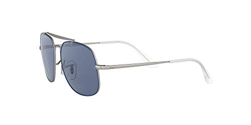 Ray-Ban Unisex adulto JUNIOR-THE-GENERAL-0RJ9561S280-80 JUNIOR-THE-GENERAL-0RJ9561S280-80, (Top Rubber Blue On Silver)