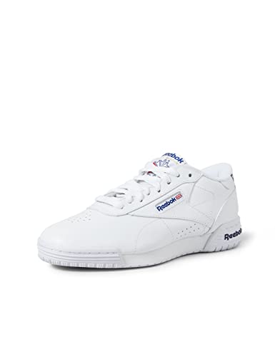 Reebok Ex-o-Fit Clean Logo Int, Zapatillas para Hombre, Blanco (AR3169_39 EU_White/Royal Blue/Royal Blue), 42