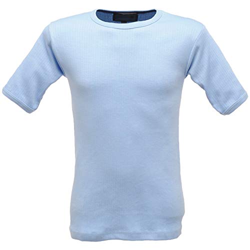 Regatta Short Sleeve Thermal Vest Base Layer, Hombre, Blue, XXL