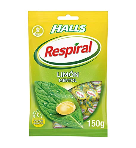 Respiral Limón Mentol Caramelo Duro Refrescante, 150g