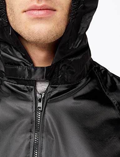 Result - Traje Impermeable/Conjunto Impermeable/Chubasquero 2 Piezas (Conjunto Chaqueta y pantalón) (Extra Grande (XL)) (Negro)