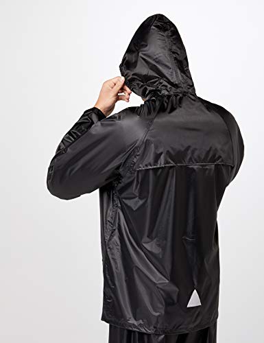 Result - Traje Impermeable/Conjunto Impermeable/Chubasquero 2 Piezas (Conjunto Chaqueta y pantalón) (Extra Grande (XL)) (Negro)