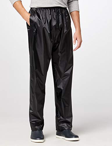 Result - Traje Impermeable/Conjunto Impermeable/Chubasquero 2 Piezas (Conjunto Chaqueta y pantalón) (Extra Grande (XL)) (Negro)