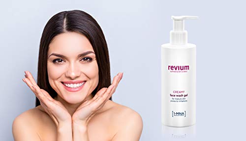 Revium - Gel limpiador facial cremoso con molécula 1-metilnicotinamida, algas wakame, ceramidas, aceite de semilla de algodón, vitamina E y Aquaxyl, 50 ml